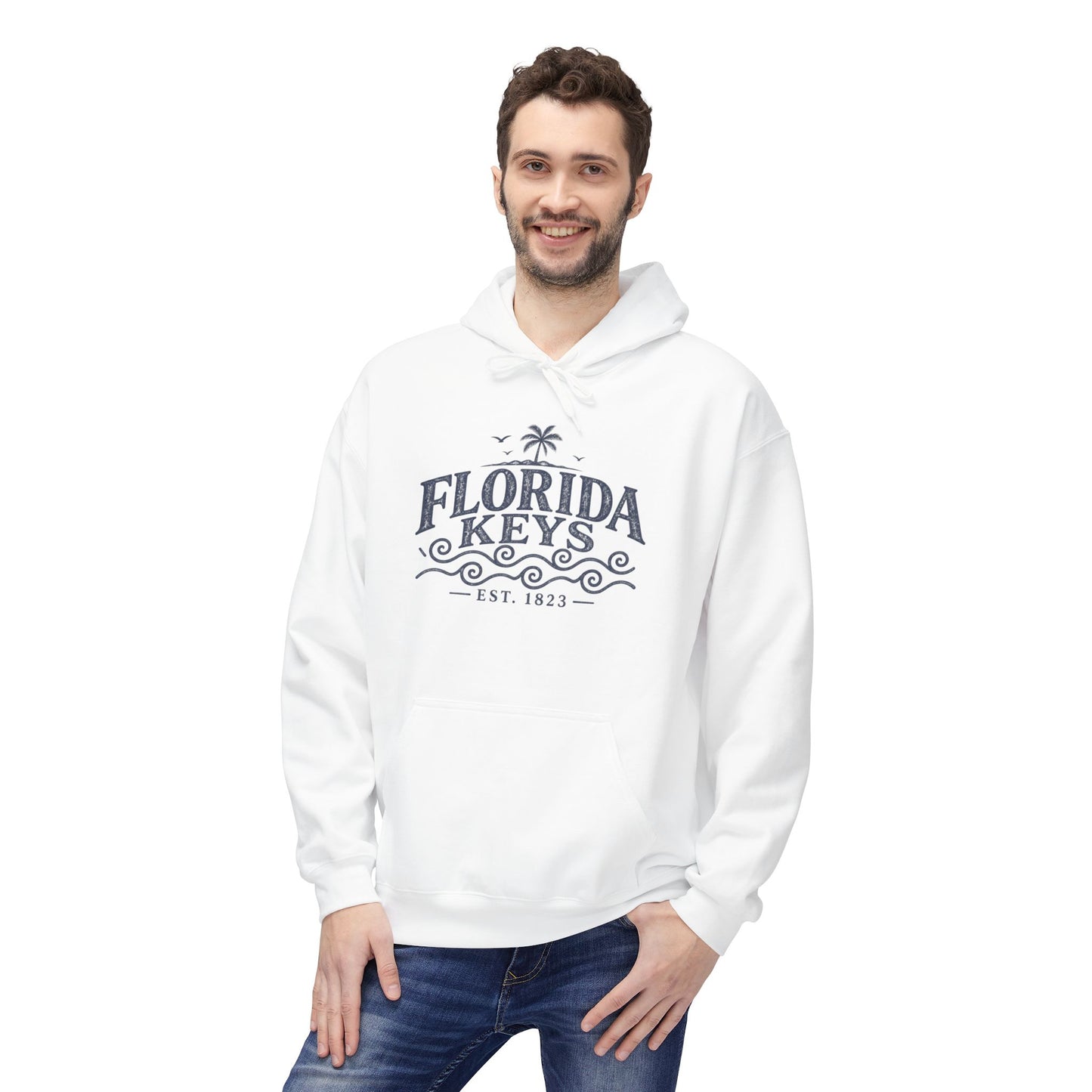 Florida Keys Vintage Wave Hoodie
