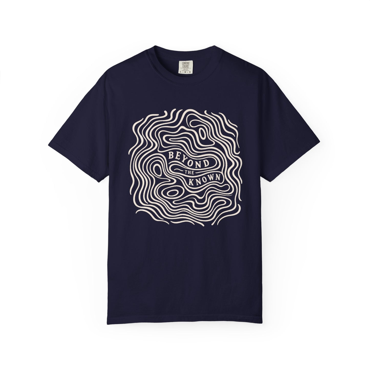 Beyond the Known — Topographic Unisex Outdoor T-Shirt