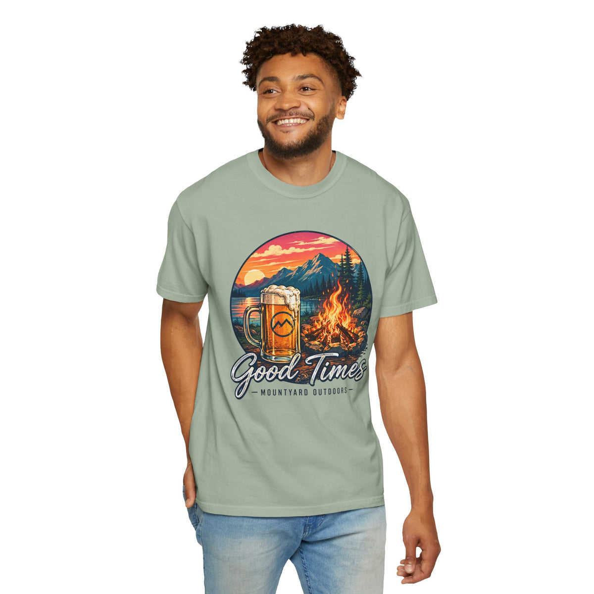 Good Times — Campfire & Mountains T-Shirt