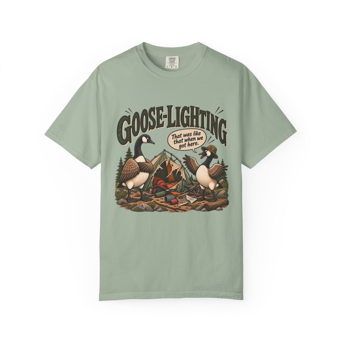 Goose-Lighting Camping T-Shirt
