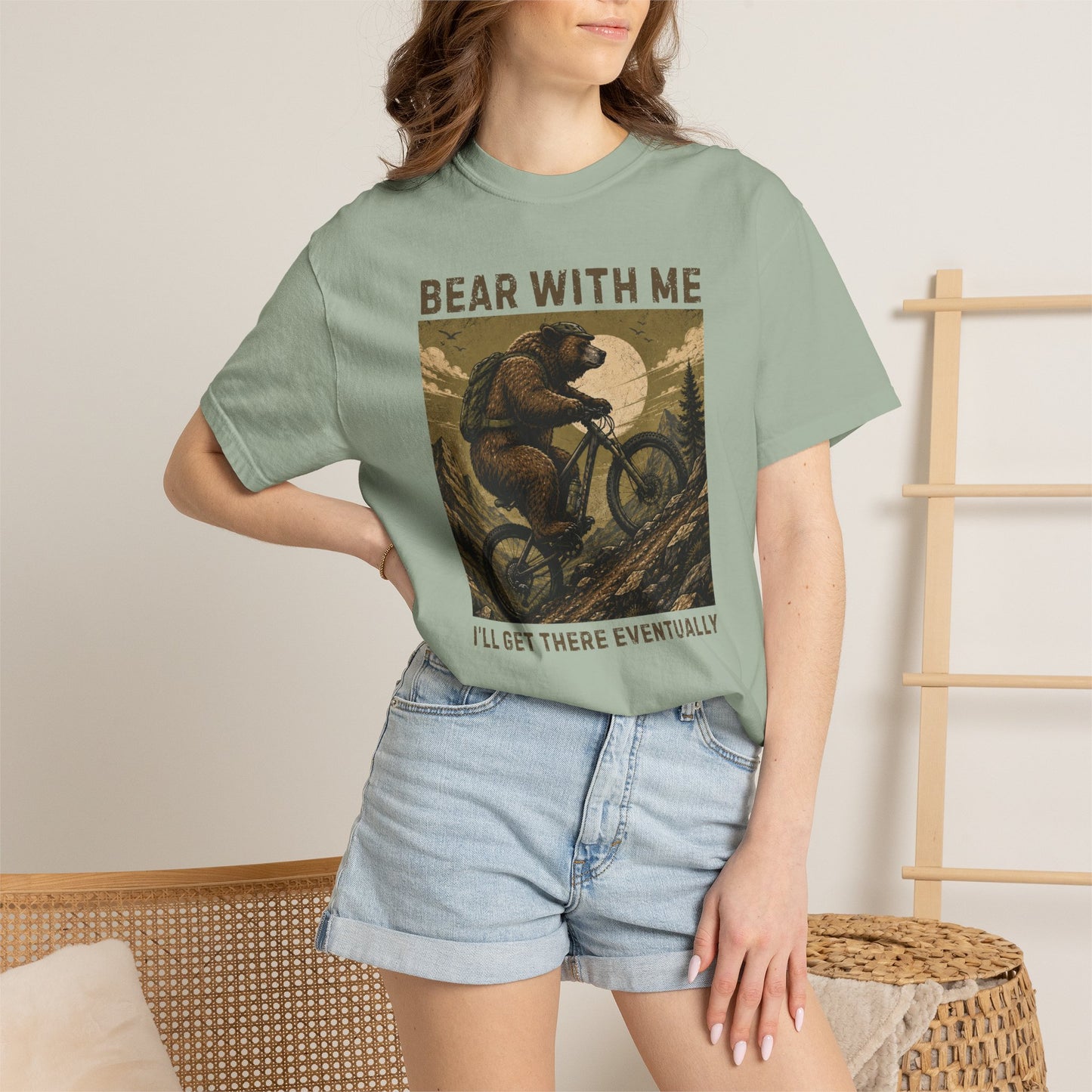 Bear With Me — Funny Mountain Biking T-Shirt
