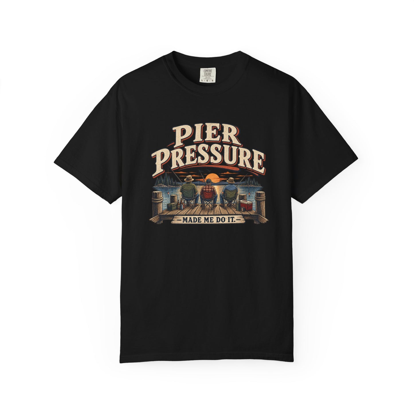 Pier Pressure Made Me Do It — Funny Fishing T-Shirt