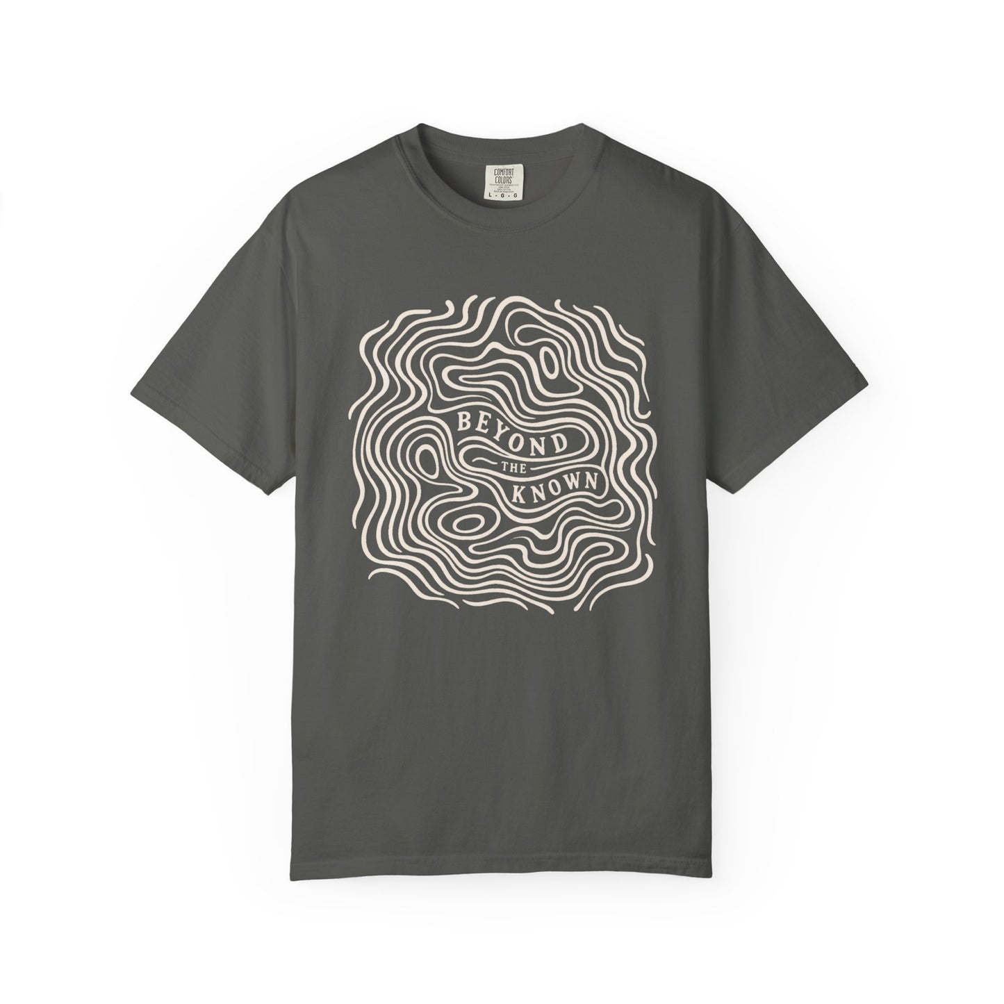Beyond the Known — Topographic Unisex Outdoor T-Shirt