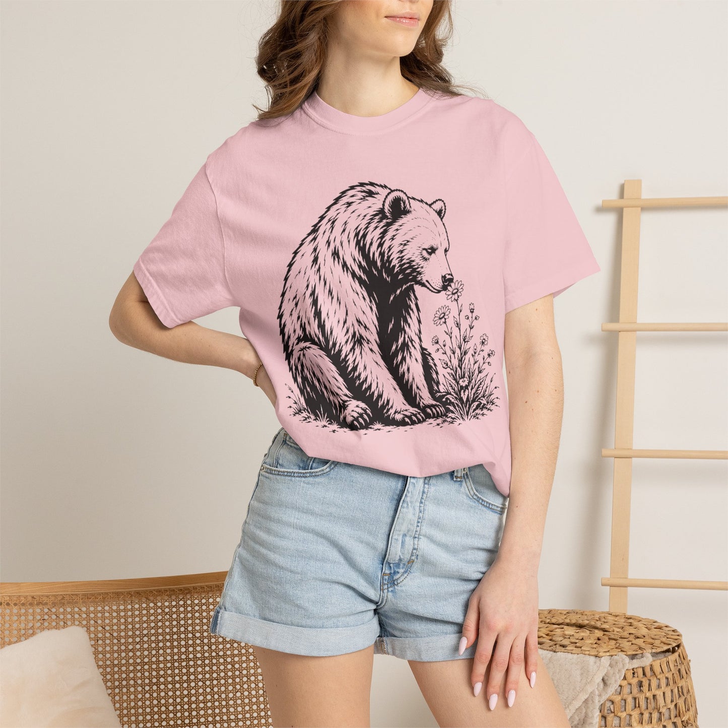 Stop and Smell the Wildflowers — Bear Nature T-Shirt