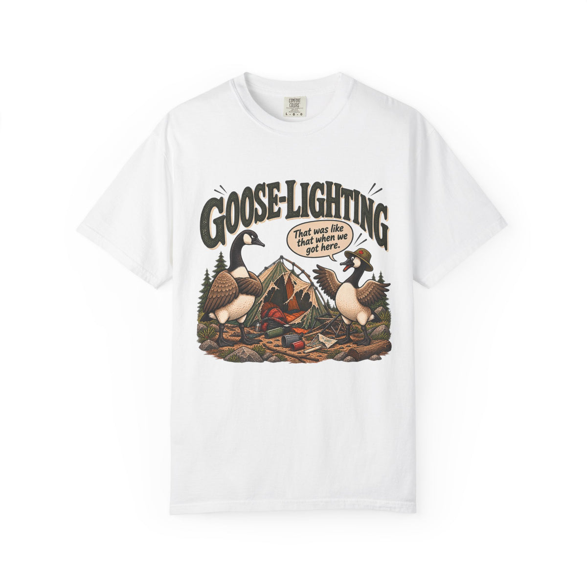 Goose-Lighting Camping T-Shirt